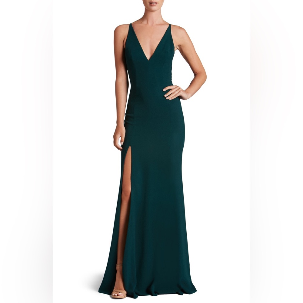 Elegant Teal Evening Gown